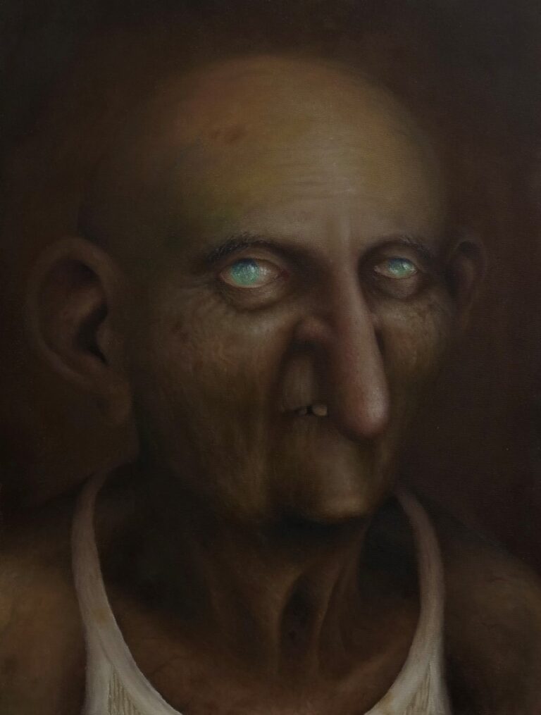 davide quartucci ritratto di un cieco 2023 olio su tela cm 45x34 1 Ad ArtVerona la Fondazione THE BANK inaugura una stagione espositiva ricca di eventi