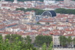 Lione, Francia Il centro storico della città con il tetto curvo dell'Opera visto dalla collina di Fourvière© Photo Dario Bragaglia