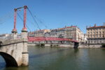 Lione, Francia Passerella sulla Saona fra il Vieux-Lyon e la Presqu'île © Photo Dario Bragaglia