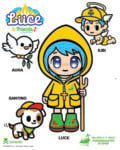 Luce, la mascotte del Giubileo 2025. Courtesy l'artista Simone Legno