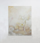 L'eclissi del tacito sentire, Lorenzo Conforti, 2024, oil, spray paint on canvas, 140x110cm