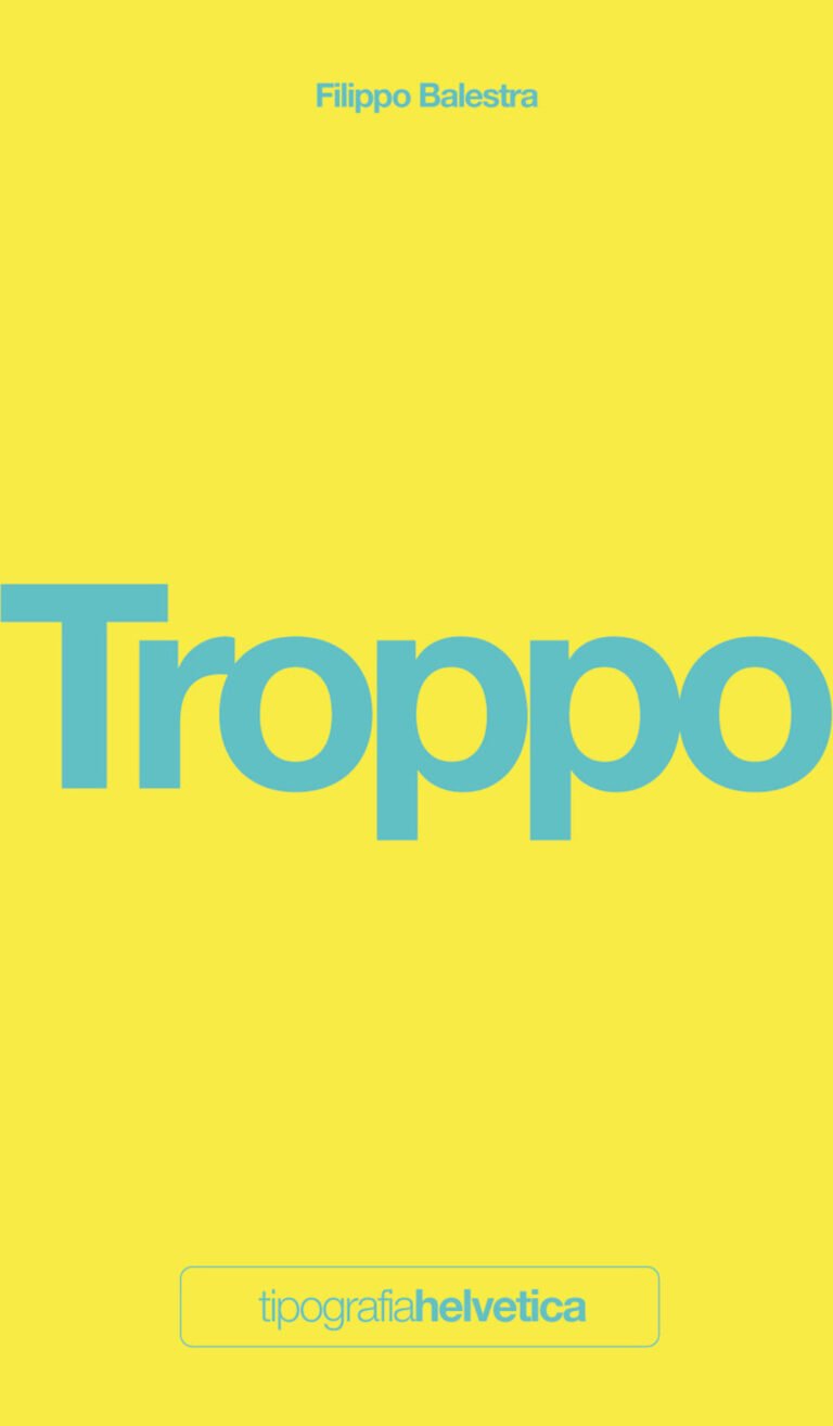 Filippo Balestra, Troppo, copertina