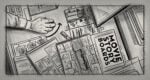 Storyboards conceived by Pablo Buratti for the exhibition “A Kind of Language: Storyboards and Other Renderings for Cinema” at Osservatorio Fondazione Prada, 2024