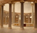 Vilhelm Hammershøi, Interno della chiesa di Santo Stefano Rotondo a Roma, 1902, Odense, Kunstmuseum Brandts. Courtesy Kunstmuseum Brandts
