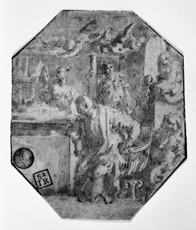 Giovanni Stradano (attr.), Cosimo I de' Medici studia la presa di Siena, 1563-1564, Venezia, Gallerie dell’Accademia, 394