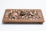Dowager, 2024, ceramica, legno, tulle