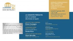 La dignità perduta. Storie di architetti discriminati ed espulsi