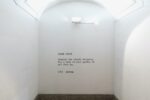Yoko Ono, CLOUD PIECE, 1963, vinile | vinyl, © Yoko Ono. Installation view, Cutting Clouds | Tagliando le nuvole, 2024. Ph. Amedeo Benestante. Courtesy Fondazione Donnaregina per le arti contemporanee – museo Madre