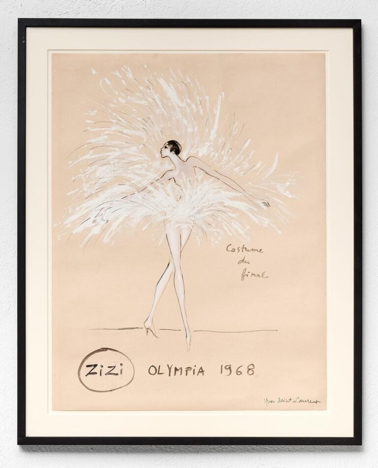 Yves Saint Laurent, Zizi Jeanmaire (Théâtre de l'Olympia), 1968. Photo M3 Studio