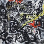Emilio Vedova, Senza titolo, 1959, olio su tela, 120 x 120 cm. Courtesy Galleria dello Scudo, Verona
