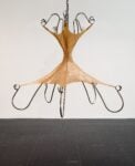Hannah Levy, Untitled, 2021, Nickel-plated steel, silicone, 68 x 74 x 74" / 172.72 x 187.96 x 187.96 cm. Photo: Michael Tropea