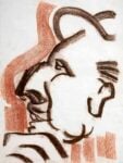 Pier Paolo Pasolini, Ritratto di Roberto Longhi, 1975 ca., sanguigna e gesso su carta, Firenze, Fondazione Roberto Longhi