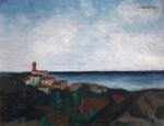 Carlo Carrà, Paesaggio ligure, 1923, olio su tela, Firenze, Fondazione Roberto Longhi