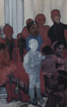 Emma Galanti (San Vito al Tagliamento, 1999)_L’uomo resta sempre un essere infelice in balia delle passioni (dettaglio) _Tecnica mista su tavola, TNT 180 x 500 x 200 cm_courtesy l_artista