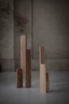 David Dolcini, Opere F_03, F_04, 2025, various woods_legni vari Courtesy David Dolcini and Volumnia, Piacenza. Photo Fausto Mazza Studio