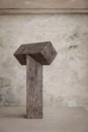 David Dolcini, T.06, 2024, Outdoor-aged american walnut_Legno di noce invecchiato 20x35x10 cm, Courtesy Volumnia, Piacenza. Photo Fausto Mazza Studio