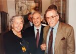 Federica Galli, Silvano Gherlone, Giacomo Soffiantino alla sua personale, Compagnia del Disegno, 1990 (courtesy Franco Grechi e Compagnia del Disegno)