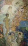 Galileo Chini, La Vita, 1919, olio su tela. Collezione privata