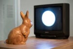 Nam June Paik, Rabbit Inhabits the Moon, installation view at MAO, Torino, 2025. Photo Perottino