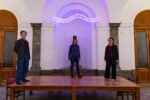 Palermo, Facoltà di Giurisprudenza. Il duo Claire Fontaine e al centro Alessandra Borghese