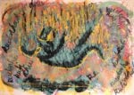 Primrose Panashe Chingandu, Soft Ground, acrylic paint and paper mache on canvas, 2024