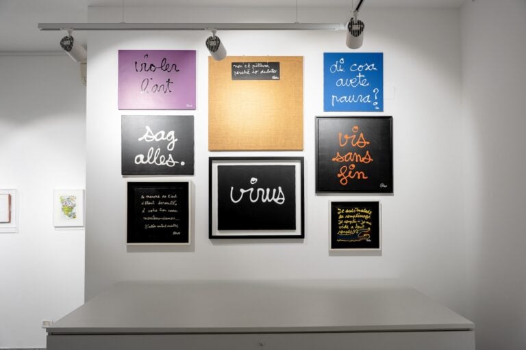 Testuale, installation view at Sangallo Fine Art, Vasto, 2025