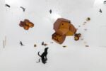 Tomás Saraceno, Animale, installation view at Pinksummer, Genova, 2025. Courtesy Studio Saraceno and Pinksummer. Photo Alice Moschin