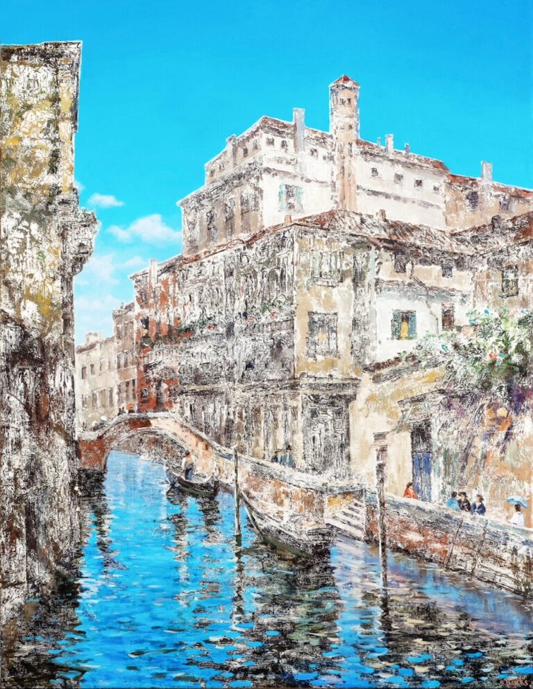 unopera di nikas safronov 2 Dalla Stazione Spaziale Internazionale al Vaticano: l’artista contemporaneo russo Nikas Safronov porta le sue mostre in Europa. A giugno sarà nel Palazzo d’Estate del Papa