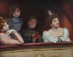 Federico Zandomeneghi  (Venezia 1841 - Paris 1917) Au théâtre - nel palco