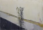 Alessandra Giovannoni, Erba spontanea, viale Castro Pretorio, agosto, 2024, olio su tela, 70 x 100 cm