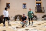 Da sx, Lorenzo Perri (Lemonot), Marino Amodio, Sabrina Morreale (Lemonot). Museo naturalistico Minà Palumbo, Castelbuono, 2025. Ph. Pietro Leone