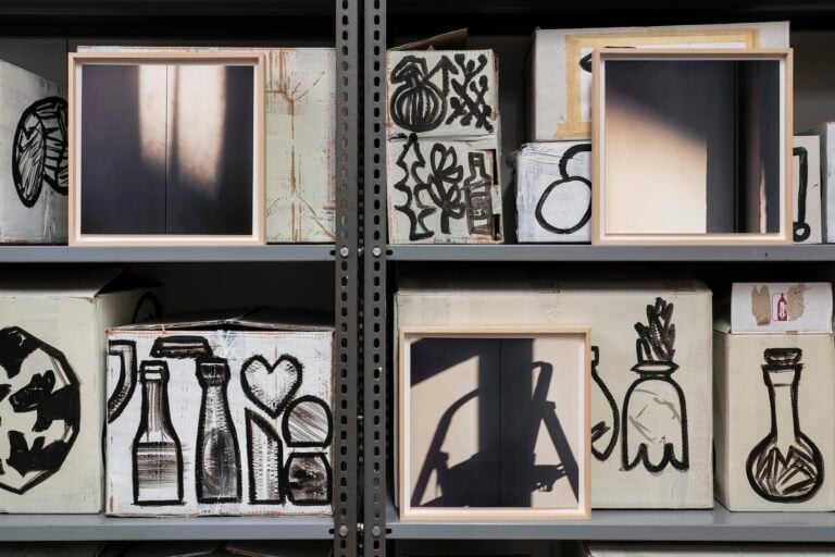 Eva Frapiccini, installation view at Archivio Atelier Pharaildis Van den Broeck, Milano, 2025. Photo Tiziano Ercoli