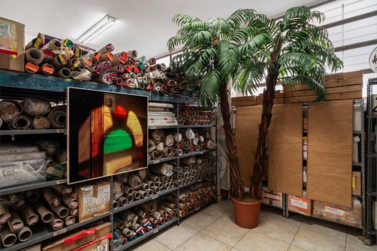 Eva Frapiccini, installation view at Archivio Atelier Pharaildis Van den Broeck, Milano, 2025. Photo Tiziano Ercoli
