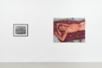 The Rosy Crucifixion, Galleria Massimo Minini, 2025. Ph. Petrò Gilberti - da sx: George Woodman, Untitled; Roberto de Pinto, Nudo di schiena con pere, 2025