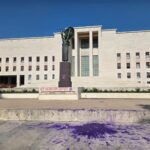 la minerva di arturo martini e alcune aree delluniversita la sapienza sfregiati durante una manifestazione Sfregiata la Minerva della Sapienza di Roma. Simboli, cultura e spazio pubblico nella lotta ai femminicidi