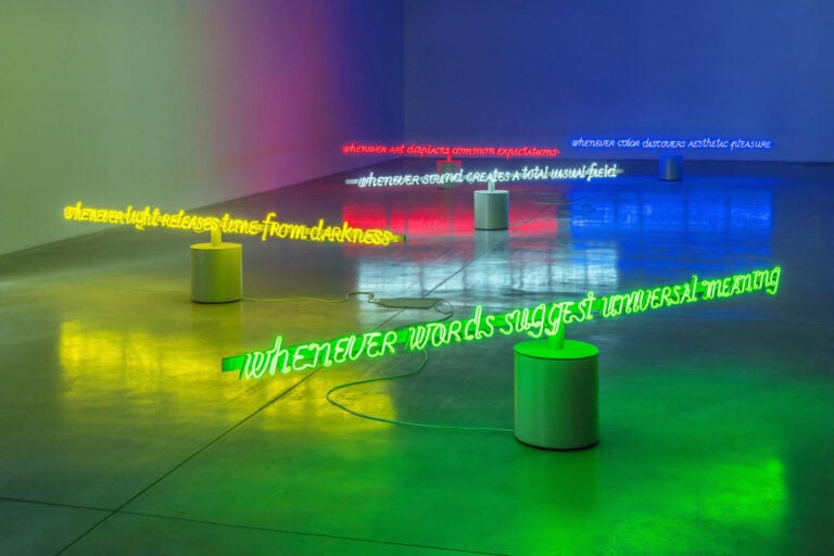 Maurizio Nannucci, Roteation, installation view