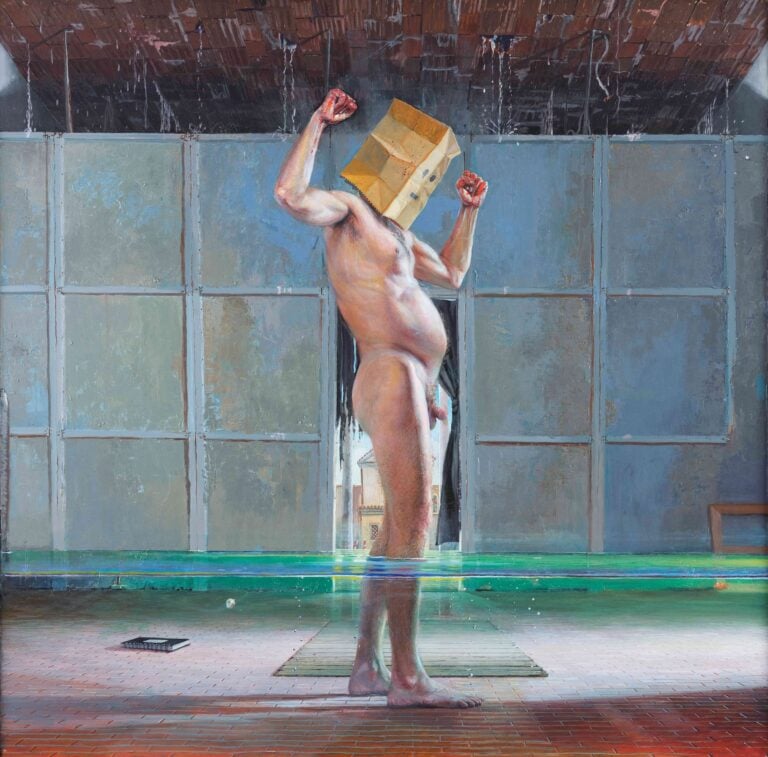 Paul Beel, Uomo nudo davanti a Dio (autoritratto con sacchetto)