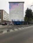 Realizzazione del murale MUDEC CHIAMA SAN SIRO di Agus Rùcula ed Elena Mistrello, via Paravia ang. via Preneste [San Siro] photo di Agus Rùcula