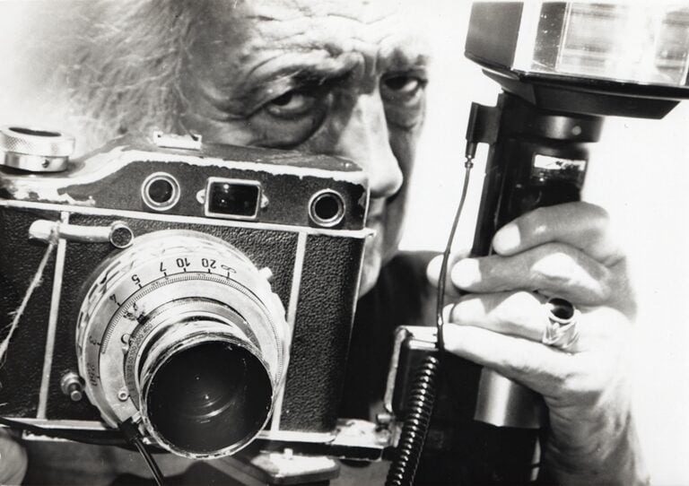Ritratto di Mario Giacomelli, Senigallia, 1997, by Paolo Biagetti