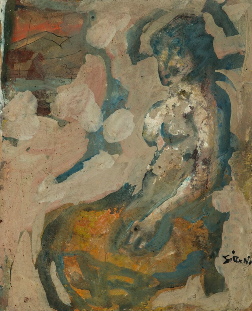 Mario Sironi, Figura seduta, 1951. Photo Christoph Münstermann. ©2025, ProLitteris, Zurich