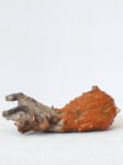 Salvatore Fancello Leone con criniera rossa e preda 1938 glazed terracotta 10,5 x 26,3 x 14,5 cm/ 4 x 10.4 x 5,7 in