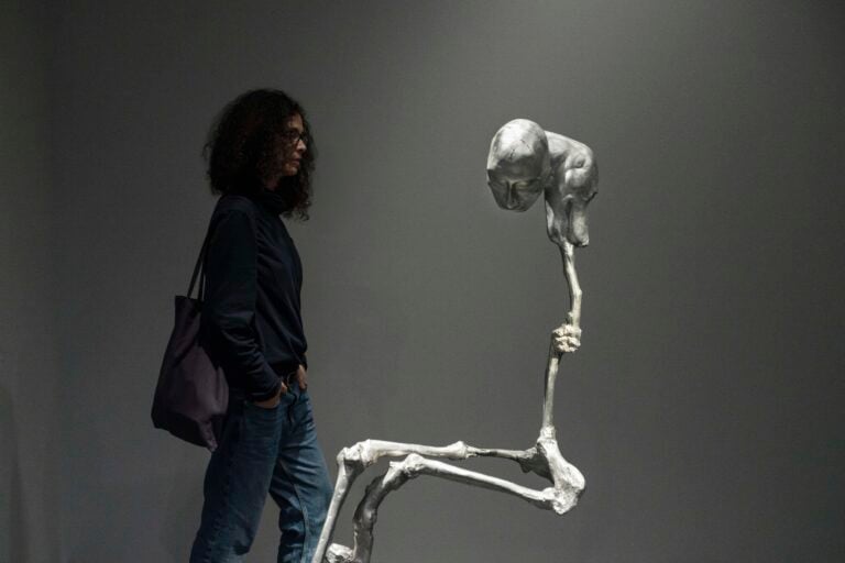Giulia Cenci, the hollow men, exhibition views, Firenze, Palazzo Strozzi, Project Space, 2025. Photo Ela Bialkowska, OKNO Studio. Courtesy Fondazione Palazzo Strozzi, Firenze