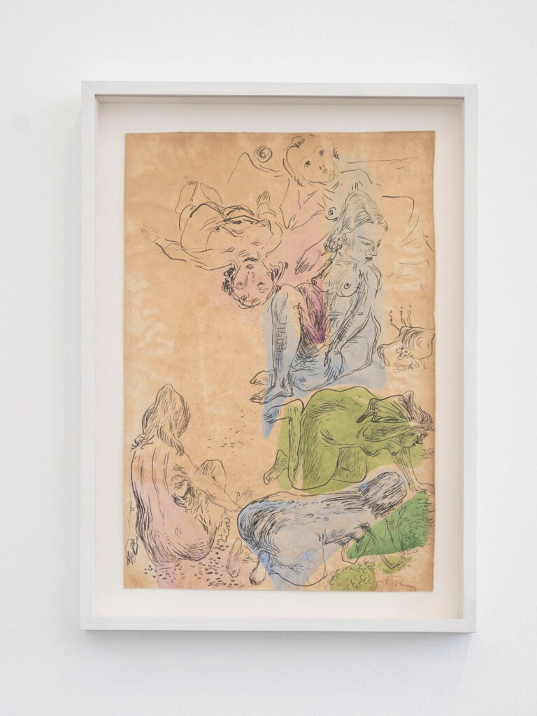Salvatore Fancello Nudi femminili c. 1935-1937 ink and tempera on paper 42 x 28,5 cm / 16.5 x 11.2 in