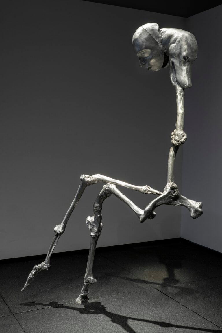 Giulia Cenci, the hollow men, exhibition views, Firenze, Palazzo Strozzi, Project Space, 2025. Photo Ela Bialkowska, OKNO Studio. Courtesy Fondazione Palazzo Strozzi, Firenze