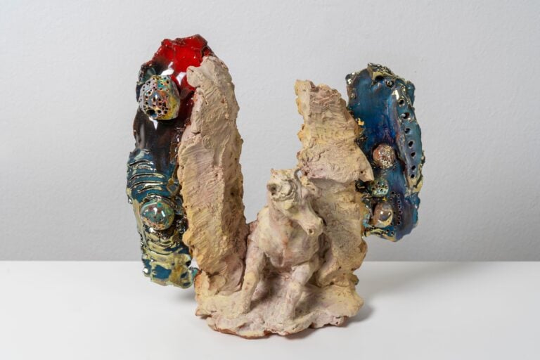Enzo Cucchi Untitled 2020 glazed and cold painted ceramic 29 x 29 x 13 cm / 11.4 x 11.4 x 5 in
