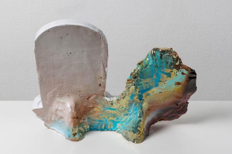 Enzo Cucchi Untitled 2020 glazed and cold painted ceramic 27 x 28 x 8 cm / 10.6 x 11 x 3 in