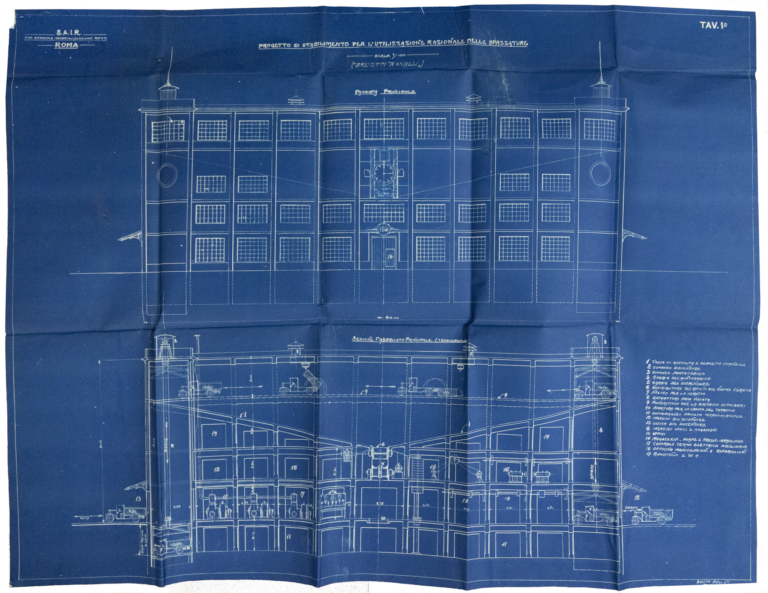 Progetti di un carro spazzatore e di uno stabilimento per l’utilizzazione razionale delle spazzature presentati dalla ditta Ranalli, 1927, Segretariato generale, Commissione per il riordinamento dei pubblici servizi, busta 8, fasc. 4