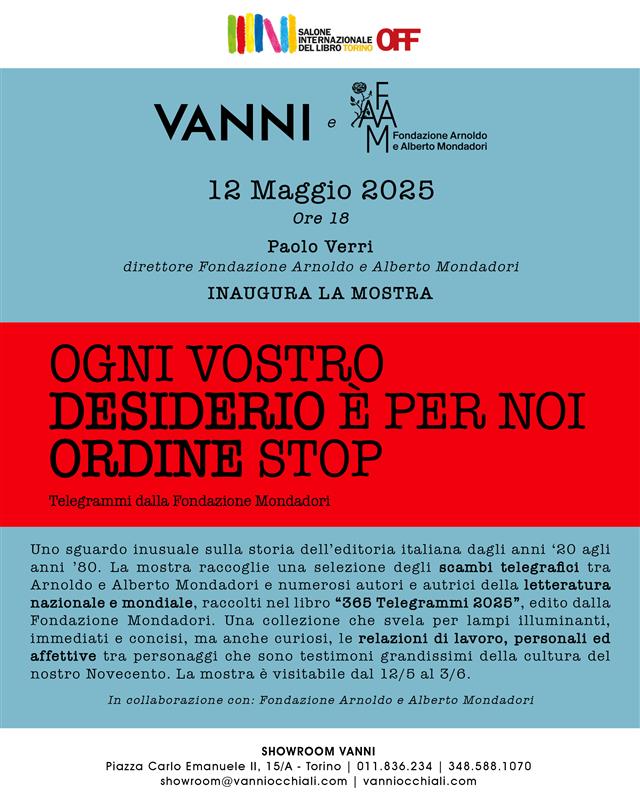 Ogni vostro desiderio è per noi ordine STOP