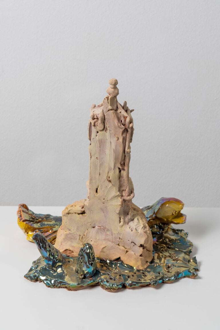 Enzo Cucchi Untitled 2020 glazed and cold painted ceramic 27 x 27 x 20 cm / 10.6 x 10.6 x 7.8 in