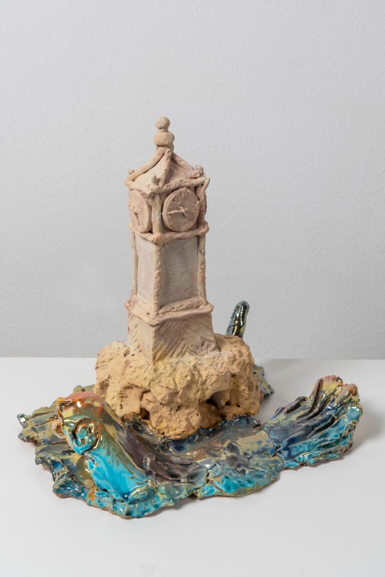 Enzo Cucchi Untitled 2020 glazed and cold painted ceramic 27 x 27 x 20 cm / 10.6 x 10.6 x 7.8 in